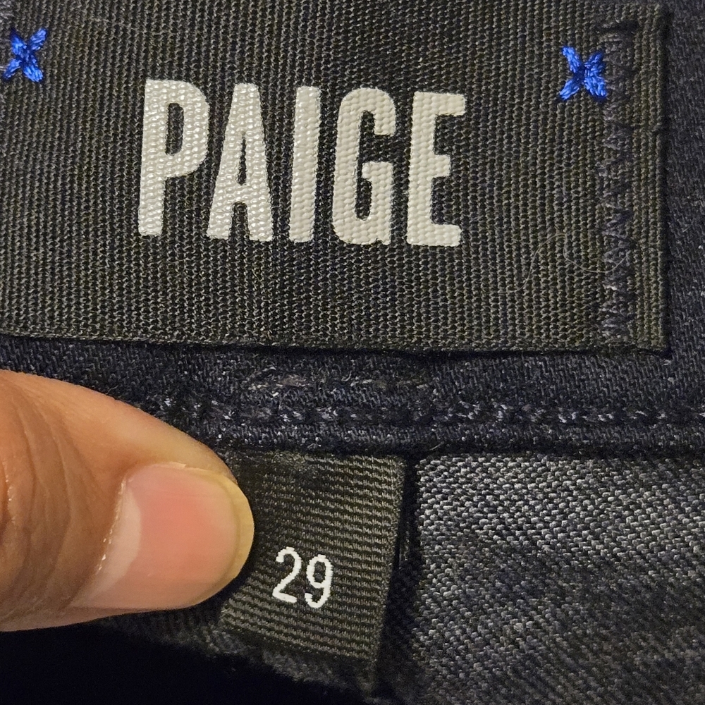 Paige Croft Skinny Fit Jeans in inkwell Size 29 Color Black - Picture 11 of 14